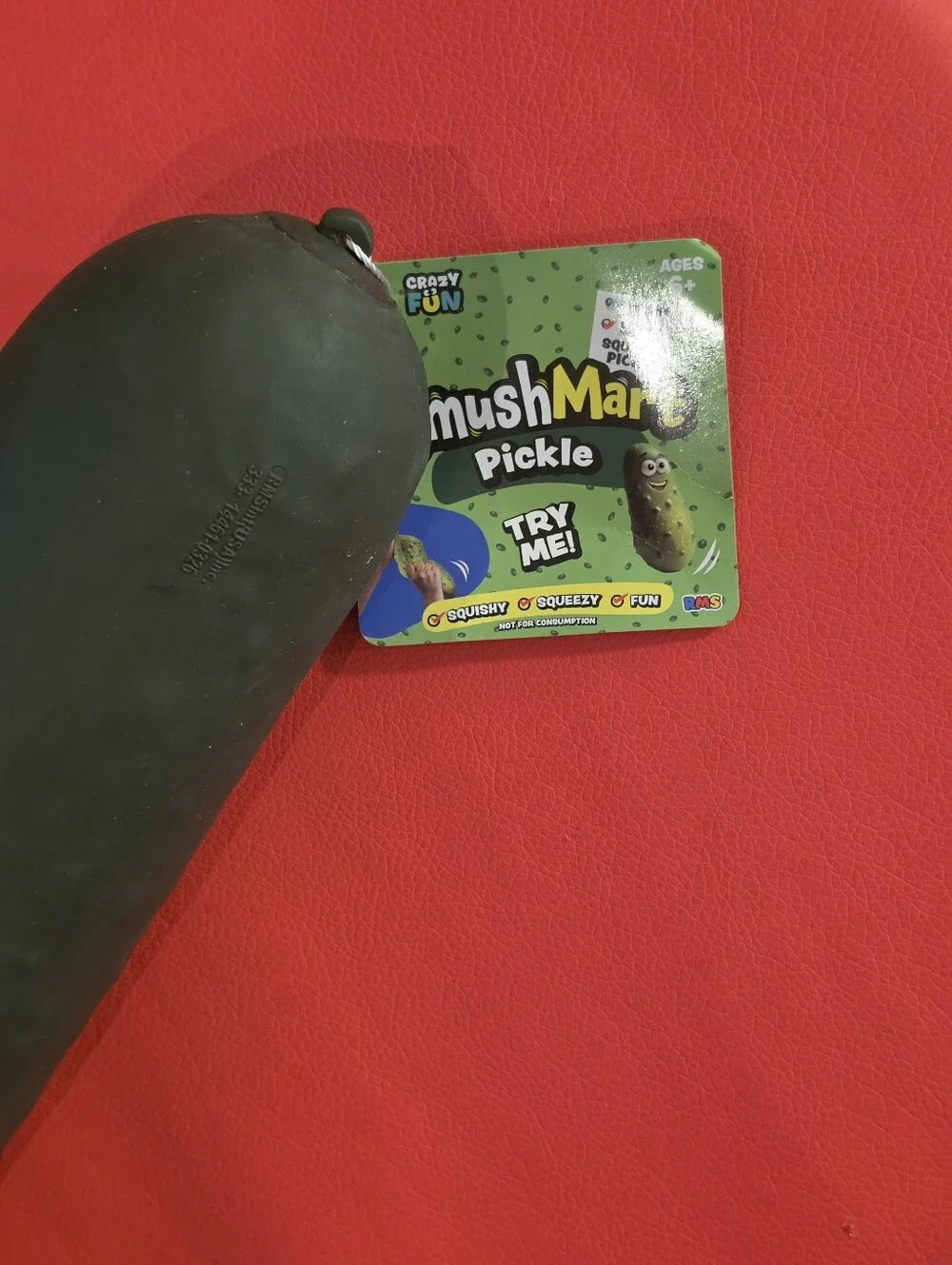 Jumbo MushMart / Smush Mart Pickle Squishy Toy - RMS Crazy Fun Viral Stress Reli